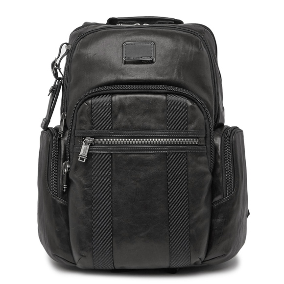 Tumi Bags | Tumi Alpha Bravo Nellis Leather Backpack Black | Poshmark